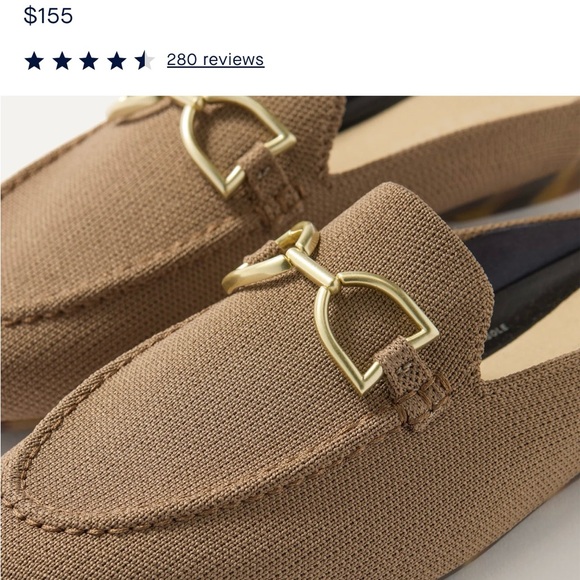 Rothy's Brown Loafers with Gold Detail - Picture 2 of 7